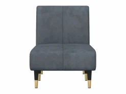 Sofá cama de terciopelo oscuro PWFG69708 Gris Discount