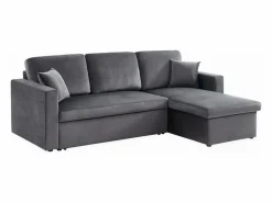 Sweeek Sofá Modular|Sofá cama esquinero reversible de 3 plazas oscuro