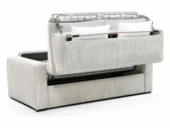 Sofá cama Express convertible en pana , cama de láminas de 160 cm, 16 cm de grosor, MONDOVI^Vente-unique Best