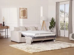 Sofá cama Express en pana , superficie de descanso de 160 cm, colchón de 16 cm, MONDOVI^Vente-unique Best