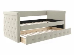 Sofá cama extraíble de 2 x 90 x 190 cm en tejido con colchón - LOUISE^Vente-unique