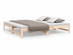 Sofá cama extraíble madera maciza de pino 2x(90x190) cm^Clicnbuy Online