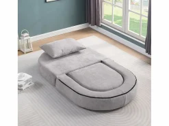 Sillón Cama|Sofá cama futón comprimible, sillón cama versátil con cojines.