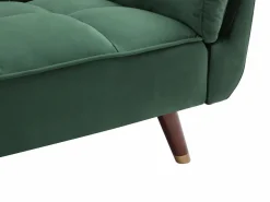 Sofá cama GULCAN de 3 plazas con mecanismo clic-clac en terciopelo^Vente-unique Hot