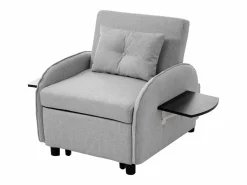 Sillón Cama|Sofá cama individual extraíble multifuncional: con función de cama, sillón y sillón, sofá cama ajustable en tres posiciones, mesas de té plegables