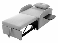 Sillón Cama|Sofá cama individual extraíble multifuncional: con función de cama, sillón y sillón, sofá cama ajustable en tres posiciones, mesas de té plegables