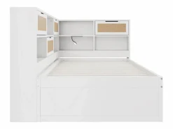 Sofá cama infantil y madera 90x200cm con cajones, múltiples espacios de almacenaje y puerto de carga (sin colchón)^Hauss Spole Clearance