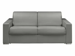 Sofá cama italiano 3p 14 cm piel sintética CALITO^Vente-unique