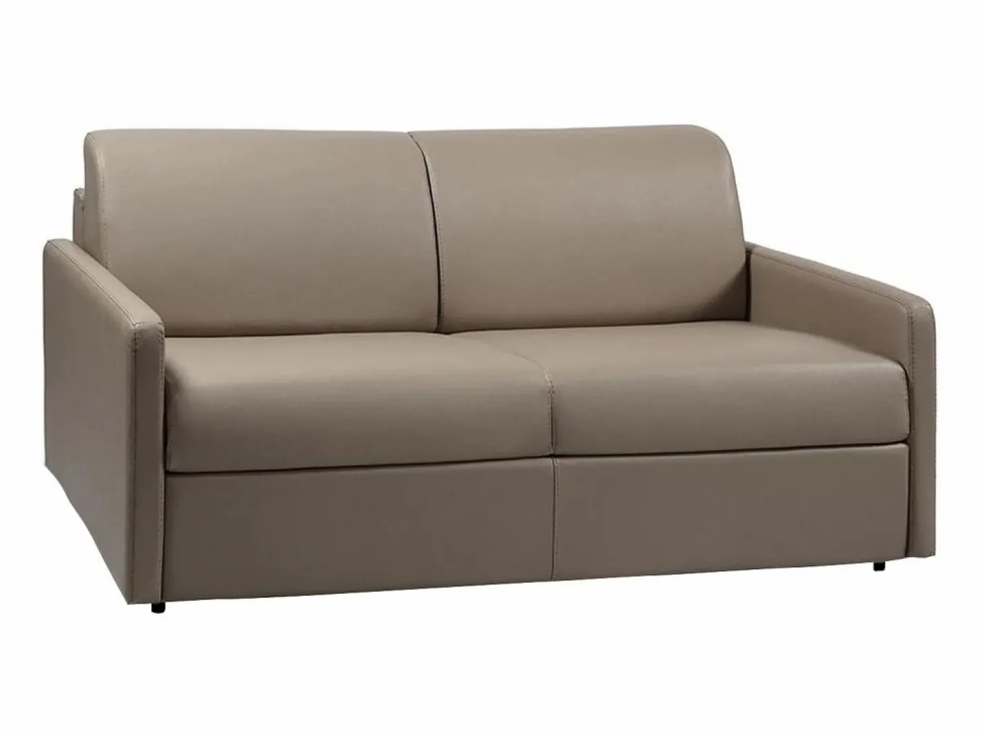 Vente-unique Sofá - 3 Plazas|Sofás De Piel Sintética|Sofá cama italiano 3p 22 cm piel sintética CALIFE