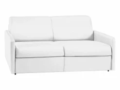 Sofá cama italiano 3p 22 cm piel sintética CALIFE^Vente-unique Online