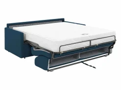 Sofá cama italiano 2p 22 cm tela - Color Gris CALIFE^Vente-unique Discount