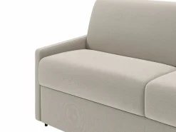 Sofá cama italiano 2p 22 cm tela - Color Gris CALIFE^Vente-unique Discount
