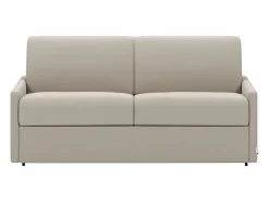 Vente-unique Sofá - 4 Plazas|Sofá cama italiano 4p 22 cm tela - Color Gris CALIFE