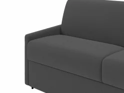 Vente-unique Sofá cama italiano 3p 22 cm tela - Color CALIFE Gris Discount