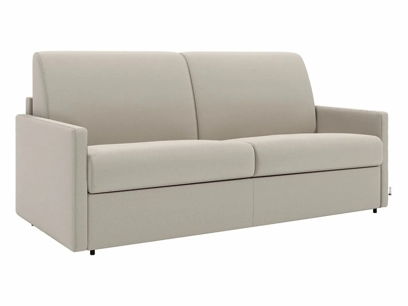 Sofá cama italiano 2p 18 cm tela - Color Gris CALIFE^Vente-unique New