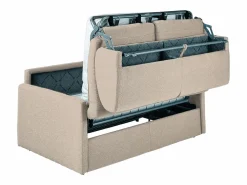 Sofá cama italiano 2p 18 cm tela - Color Gris CALIFE^Vente-unique New