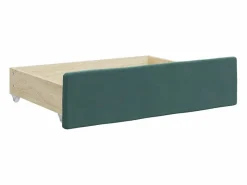 Clicnbuy Cama Diván|Cama Nido|Sofá cama nido con cajones terciopelo oscuro 100x200 cm