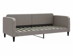 Clicnbuy Cama Nido|Sofá cama nido con cajones tela gris taupe 80x200 cm