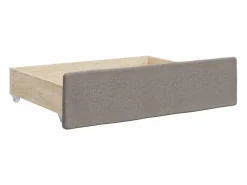 Clicnbuy Cama Nido|Sofá cama nido con cajones tela gris taupe 80x200 cm