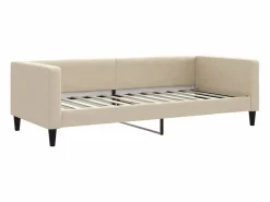 Clicnbuy Sofá cama nido con cajones tela color 90x200 cm Crema Best