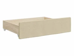 Clicnbuy Sofá cama nido con cajones tela color 90x200 cm Crema Best