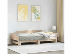 Sofá cama nido madera maciza de pino 90x190 cm^Clicnbuy New