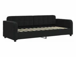 vidaxl Sofá cama nido terciopelo 80x200 cm Negro Best