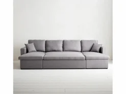 Sofá cama panorámico de 4 plazas en tela^Sweeek Clearance