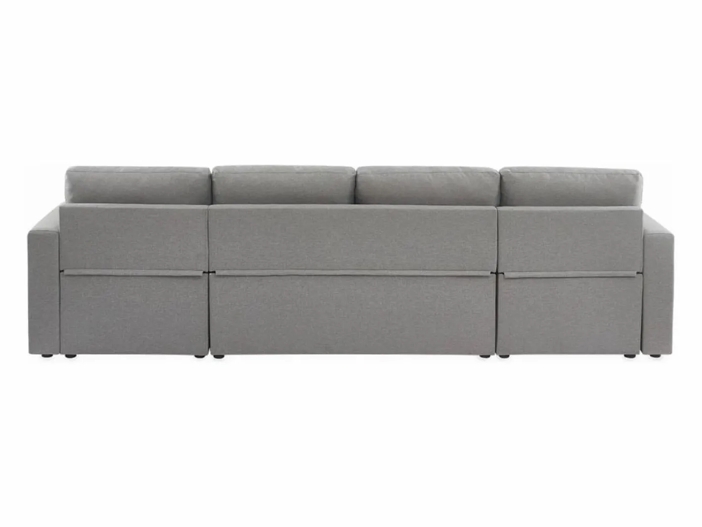 Sofá cama panorámico de 4 plazas en tela^Sweeek Clearance