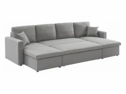Sofá cama panorámico de 4 plazas en tela^Sweeek Clearance