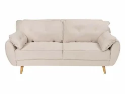 Modus Sofa Sofá cama reclinable de diseño nórdico clic clac 3 plazas en tejido Fortaleza - Beige Discount