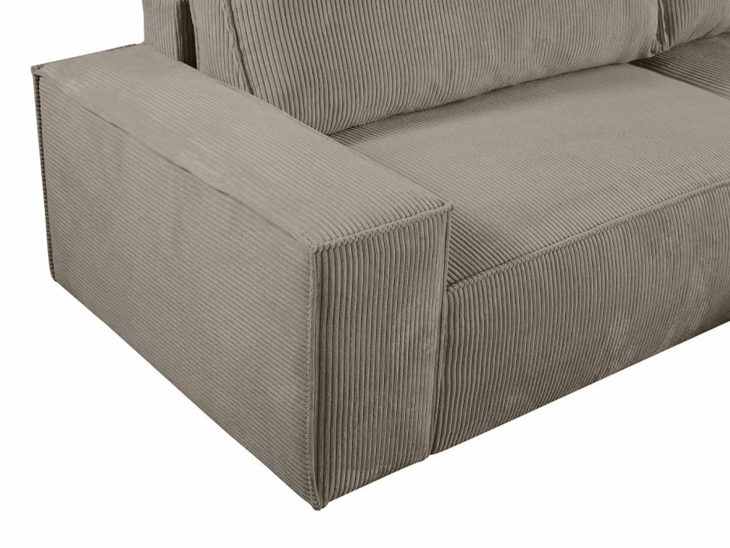 Sofá cama rinconera derecha de pana color AMELIA^Vente-unique Hot