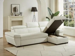 Sofá cama rinconera derecha bimateria piel JONOVA -^LINEA SOFA Best