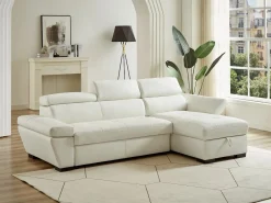 Sofá cama rinconera derecha bimateria piel JONOVA -^LINEA SOFA Best
