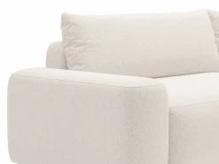 Vente-unique Sofá - 4 Plazas|Sofá cama rinconera derecha en tela texturizada color DAVISO
