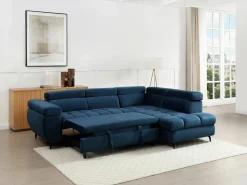 Sofá cama rinconera derecha de terciopelo NIACATO^Vente-unique Discount