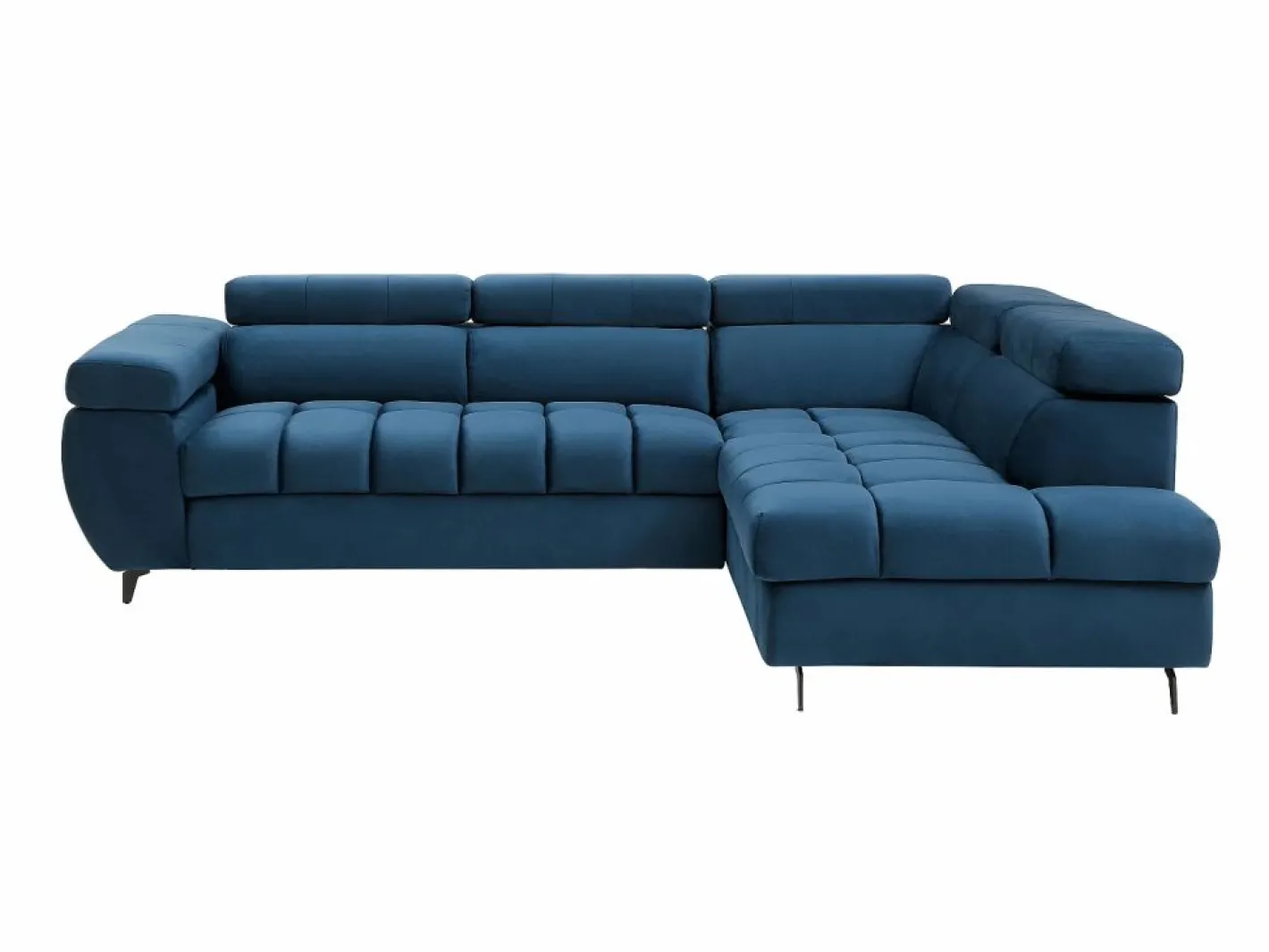 Sofá cama rinconera derecha de terciopelo NIACATO^Vente-unique Discount