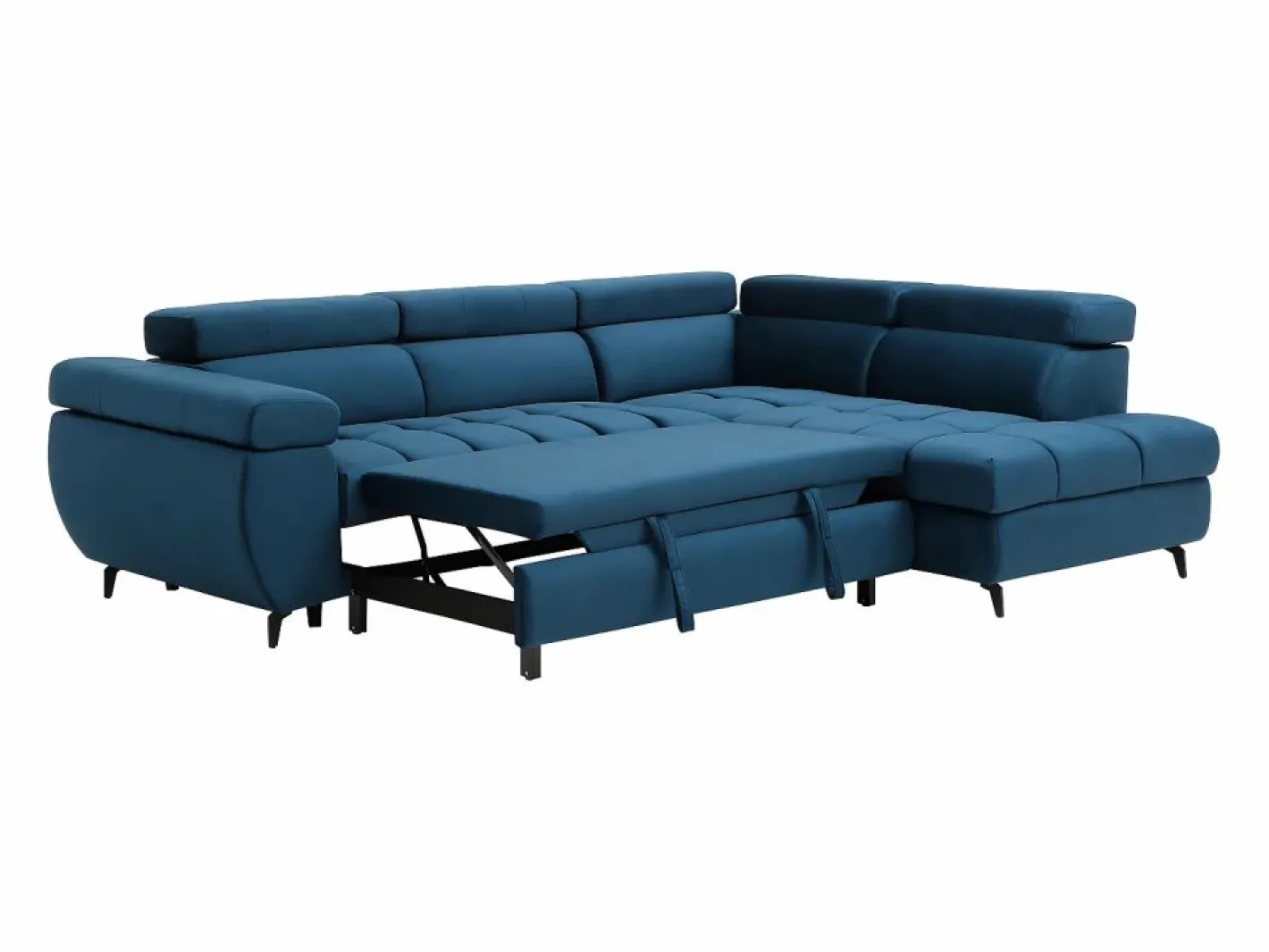 Sofá cama rinconera derecha de terciopelo NIACATO^Vente-unique Discount