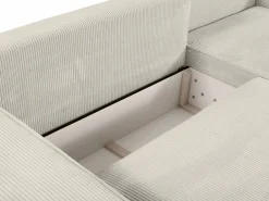 Vente-unique Todos Los Sofás|Sofá De Terciopelo|Sofá cama rinconera derecha de pana - AMELIA de Pascal Morabito