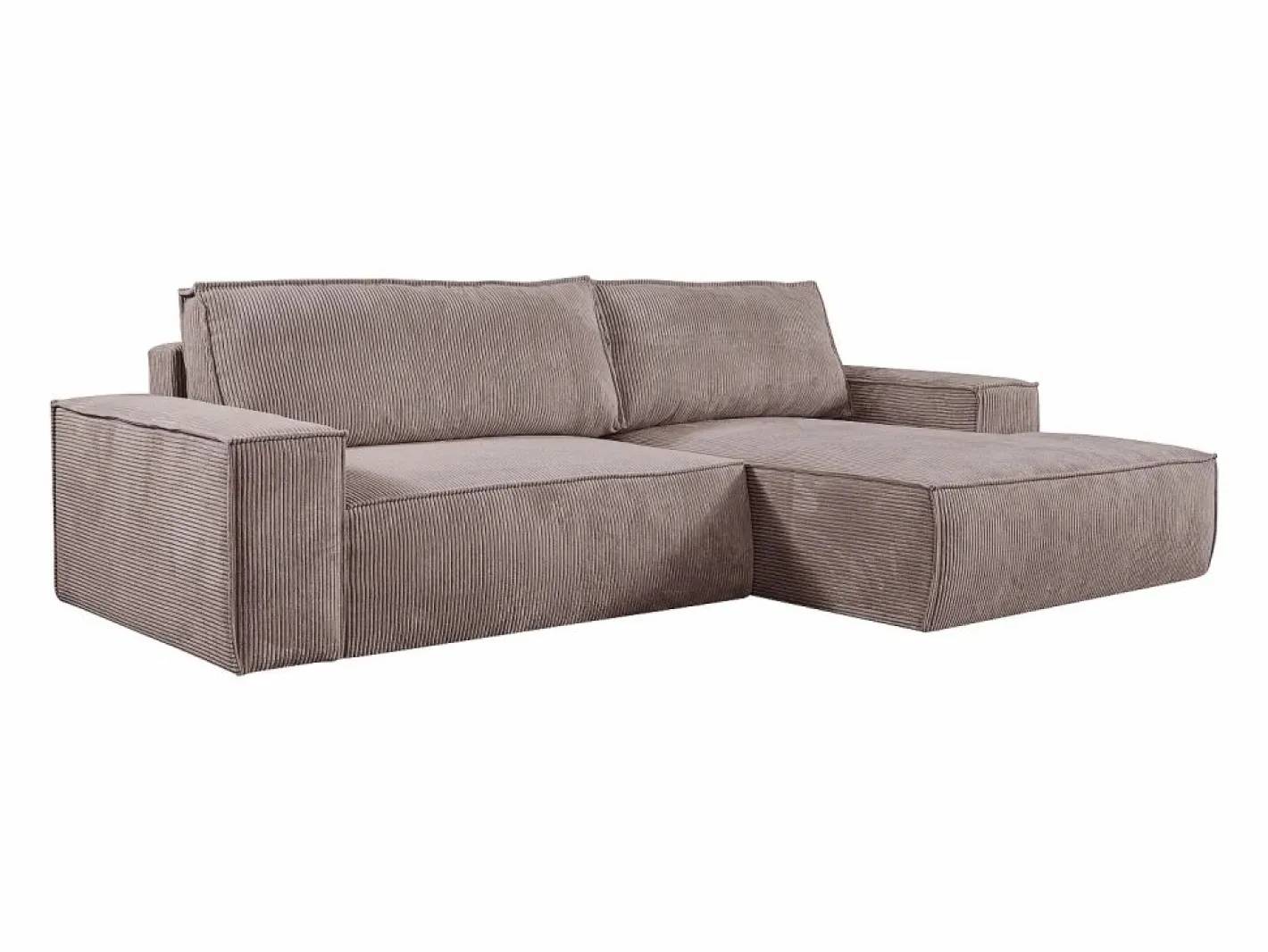 Sofá cama rinconera derecha de pana - AMELIA^Vente-unique Sale