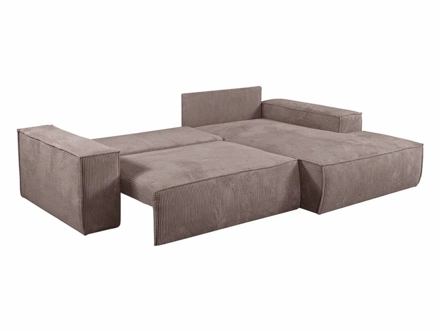 Sofá cama rinconera derecha de pana - AMELIA^Vente-unique Sale