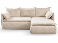 Sofá cama rinconera derecha de pana -TEODORA de Pascal Morabito^Vente-unique Discount