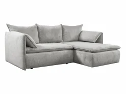 Sofá cama rinconera derecha de pana -TEODORA de Pascal Morabito^Vente-unique Outlet