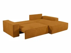 Vente-unique Sofá Vintage|Sofá cama rinconera derecha de pana AMELIA
