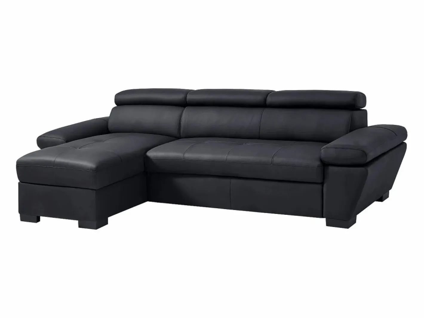 LINEA SOFA Sofá De Piel|Sofá cama rinconera izquierda de cuero JONOVA