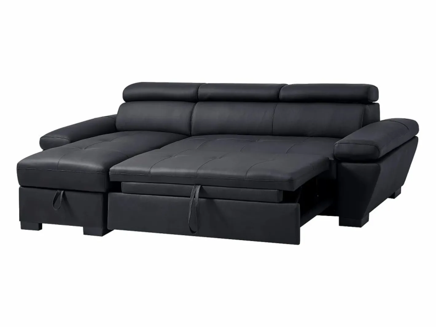 LINEA SOFA Sofá De Piel|Sofá cama rinconera izquierda de cuero JONOVA