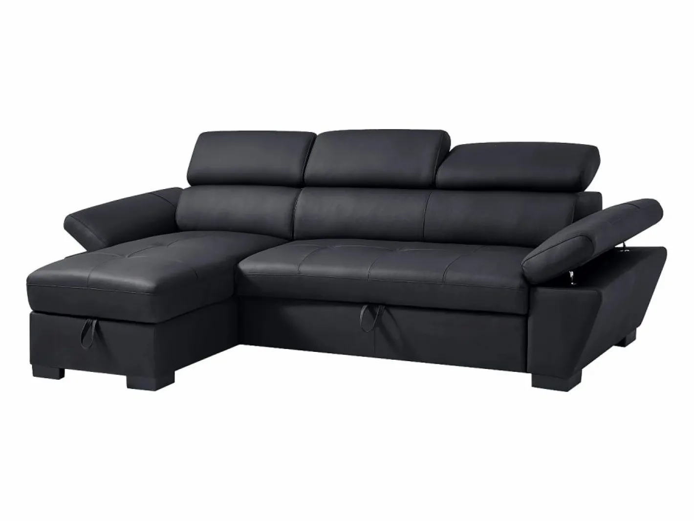 LINEA SOFA Sofá De Piel|Sofá cama rinconera izquierda de cuero JONOVA