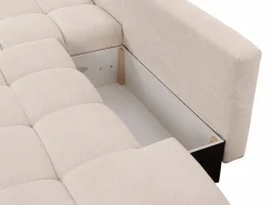 Sofá cama rinconera izquierda de tela TRIMALDI^Vente-unique Discount