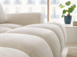 Sofá cama rinconera izquierda en chenilla FARNETA^Vente-unique Hot