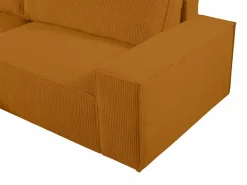 Sofá cama rinconera izquierda de pana AMELIA^Vente-unique Sale